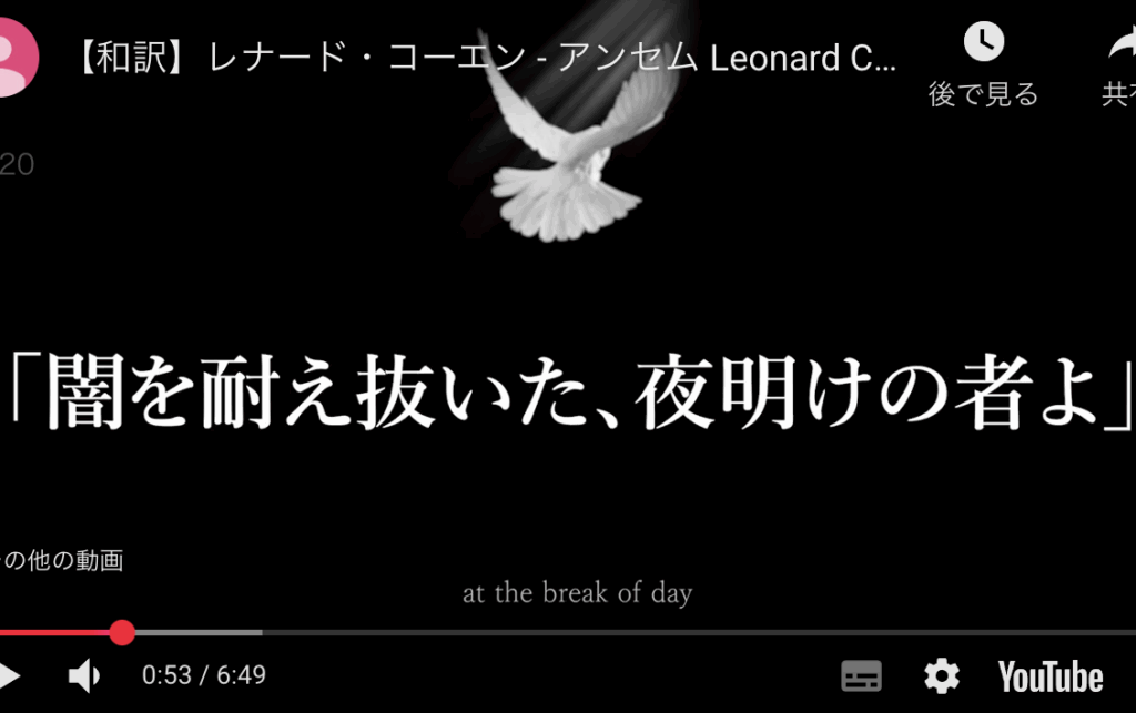 鳥たちから夜明けに